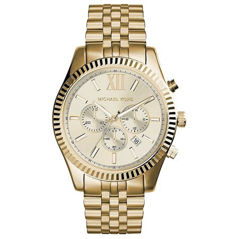 michael kors mens watch gold|Michael Kors chronograph gold.